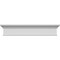 Ekena Millwork 121" Bottom Width x 124 1/8" Top Width x 6 1/8"H x 1/2"P Craftsman Crosshead CRH06X121PN-1 - alternate 1